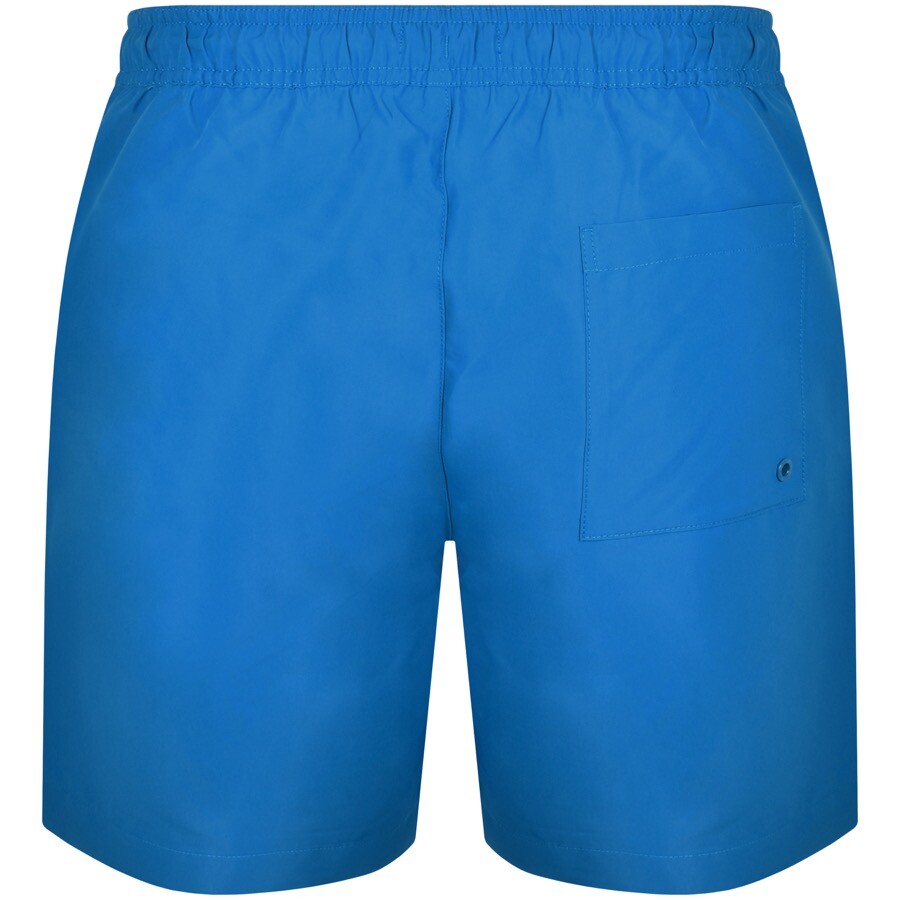 Shop Calvin Klein Logo Swim Shorts Blue