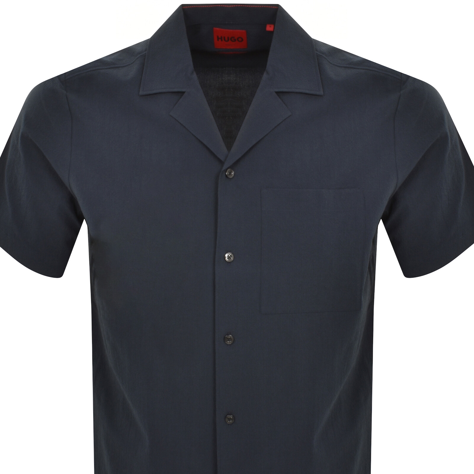 Shop Hugo Short Sleeved Ellino Shirt Navy