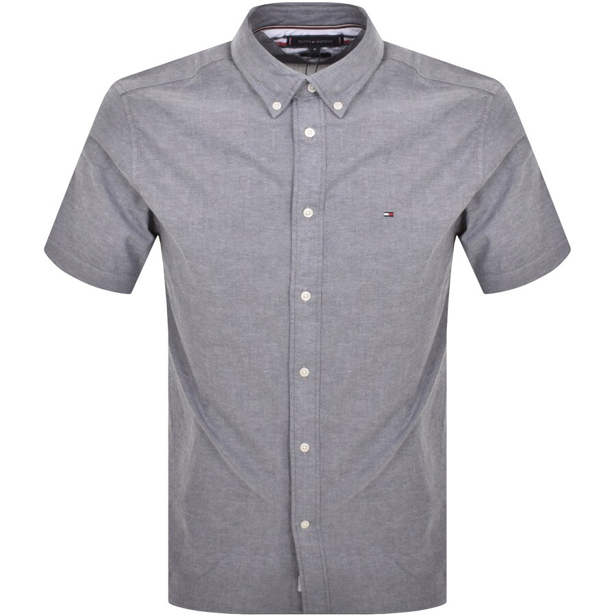 Shop Tommy Hilfiger 1985 Oxford Short Sleeve Shirt Navy