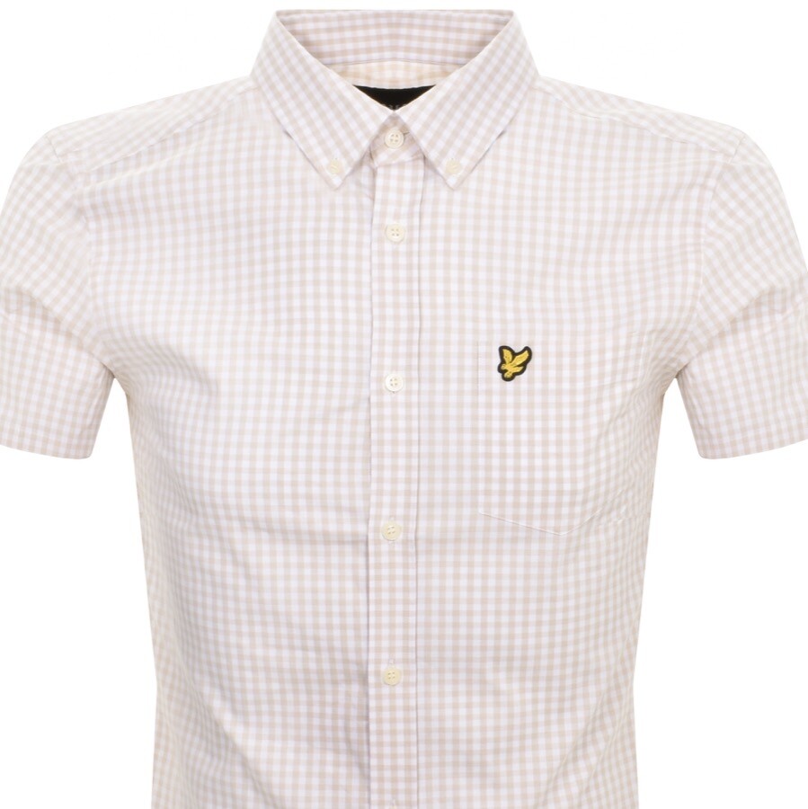 Shop Lyle & Scott Lyle And Scott Gingham Check Shirt White