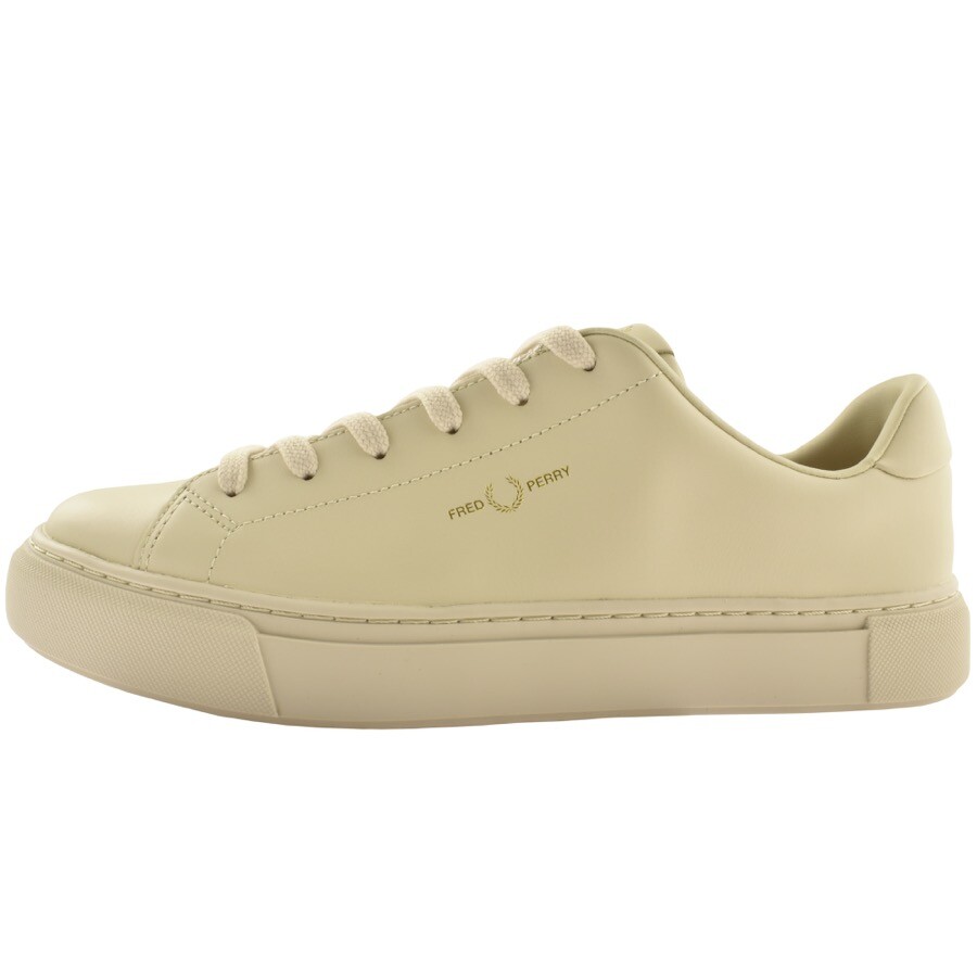 Fred Perry B71 Leather Trainers Cream