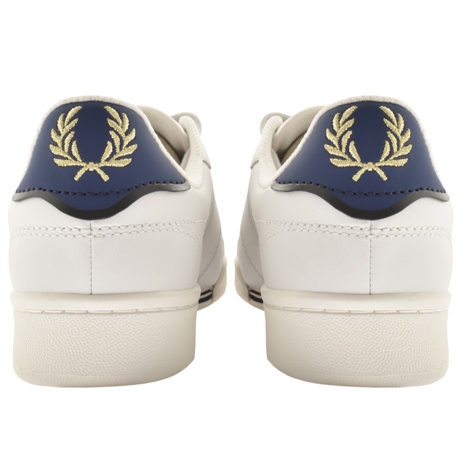 Shop Fred Perry B722 Leather Trainers White