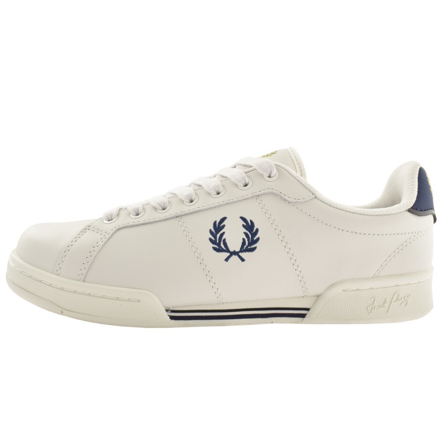 Fred Perry B722 Leather Trainers White