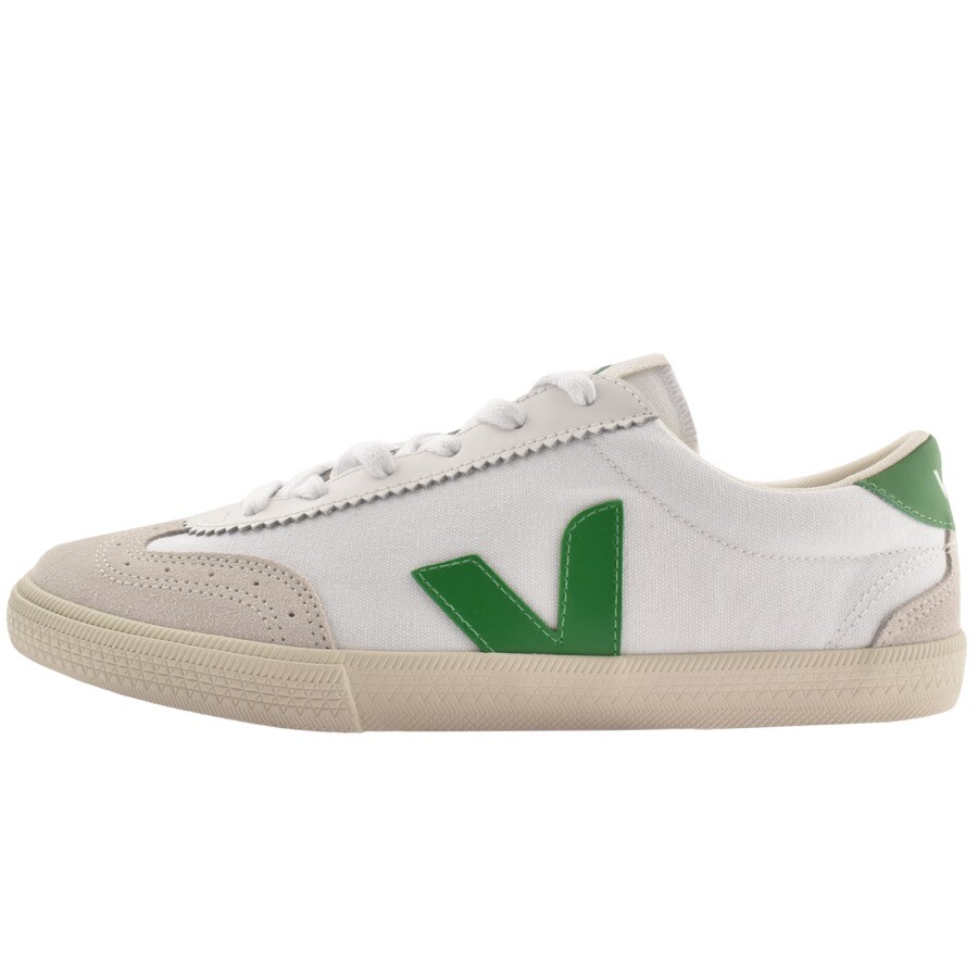 Shop Veja Volley Canvas Trainers White