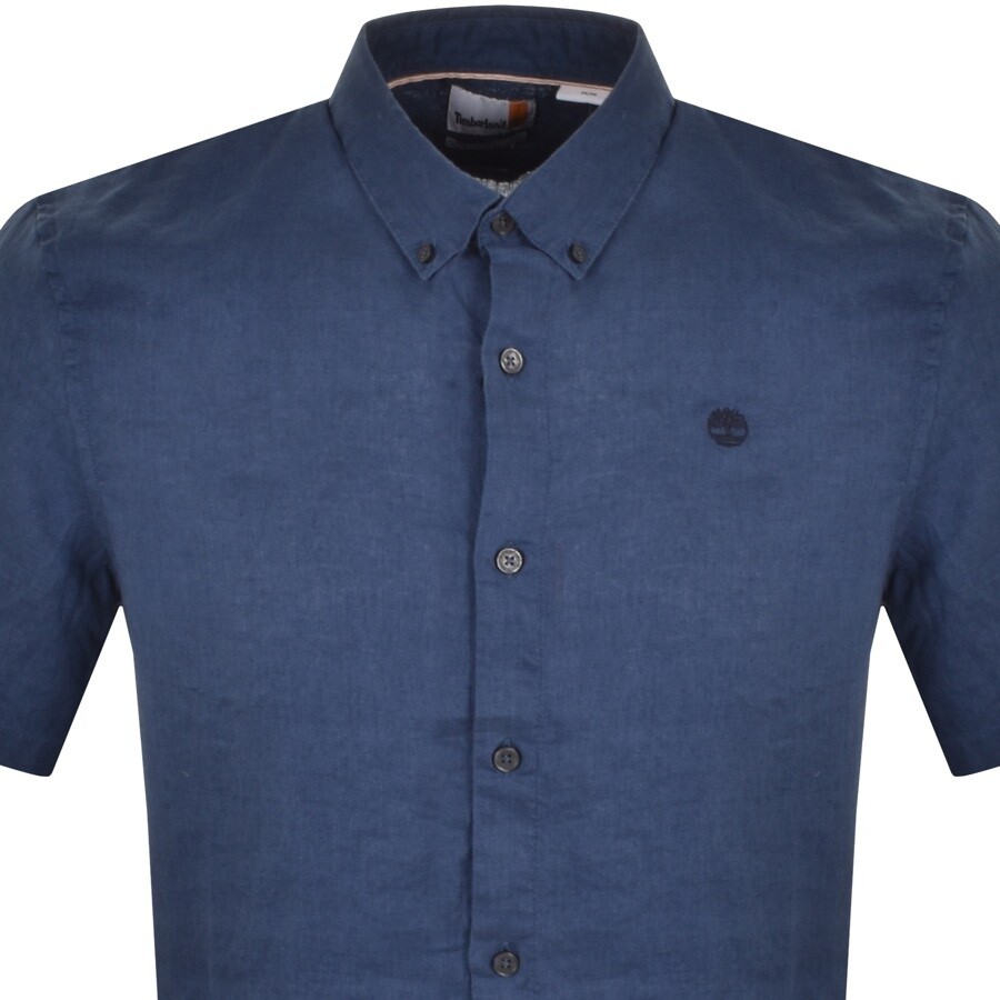 Shop Timberland Short Sleeve Shirt Navy