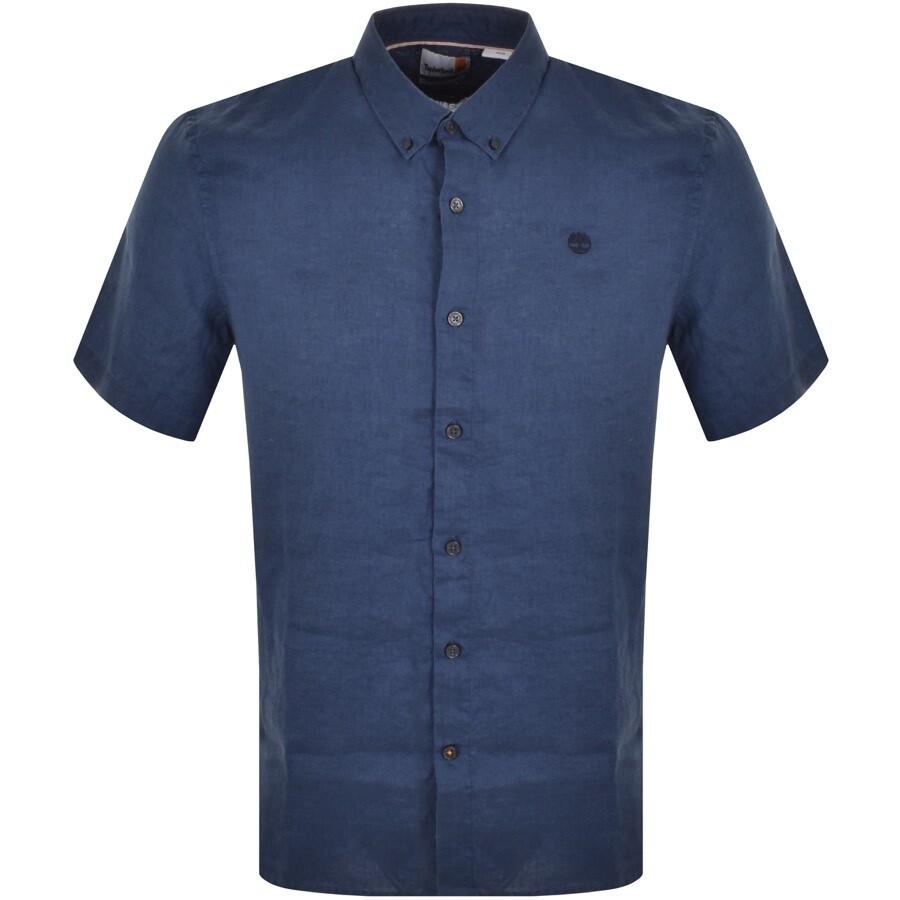 Timberland Short Sleeve Shirt Navy In Blue