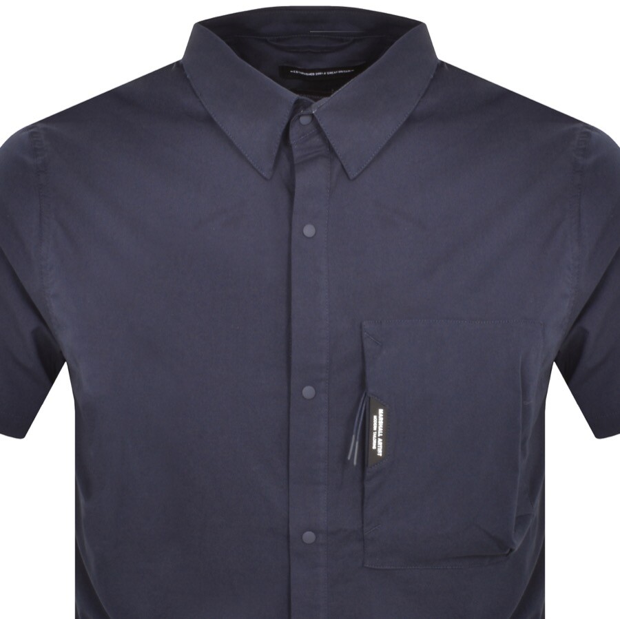 Shop Marshall Artist Minerva Short Sleeve Shirt Navy