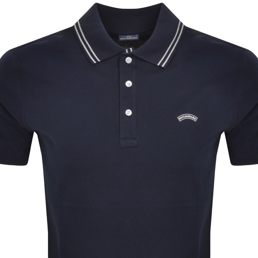 Shop Paul &amp; Shark Paul And Shark Short Sleeved Polo T Shirt Navy