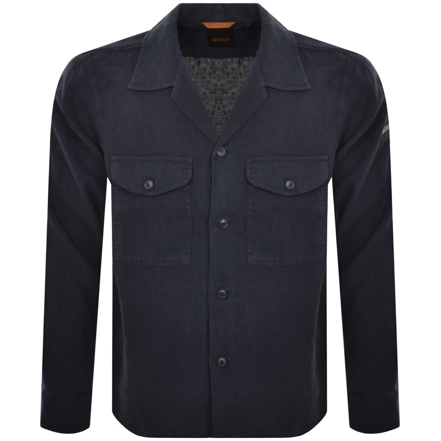 Boss Casual Boss Lovel 8 Overshirt Navy In Navy