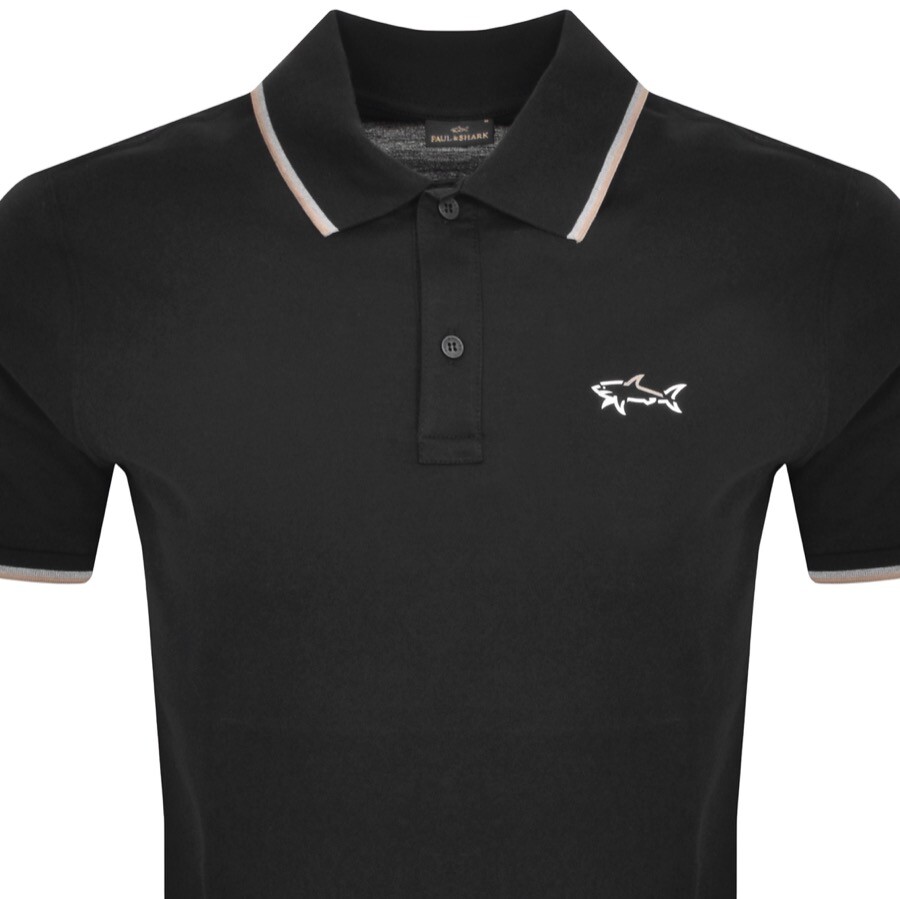 Shop Paul &amp; Shark Paul And Shark Short Sleeved Polo T Shirt Black