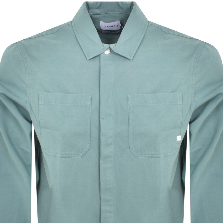 FARAH VINTAGE FARAH VINTAGE LEON OVERSHIRT BLUE 