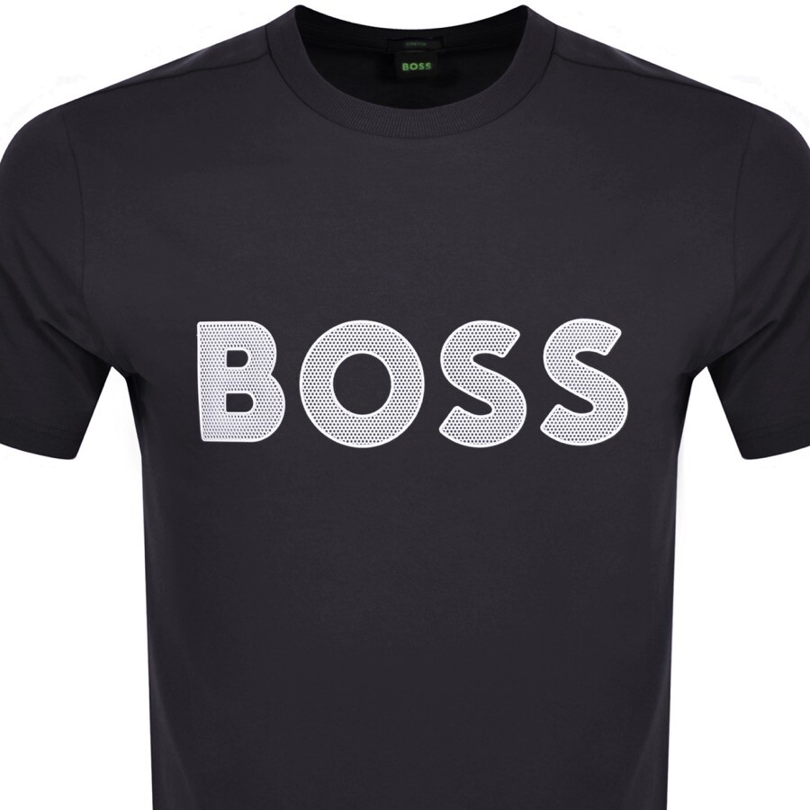 Shop Boss Athleisure Boss Tee 1 T Shirt Navy