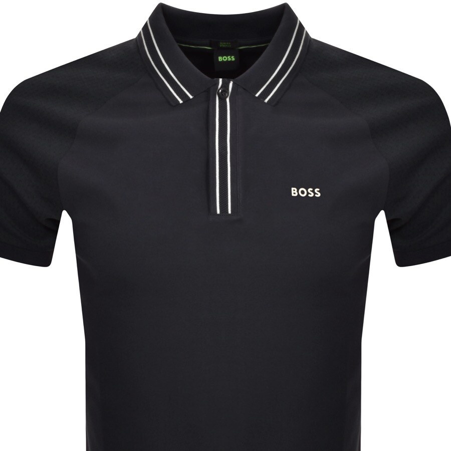 Shop Boss Athleisure Boss Paule 2 Polo T Shirt Navy