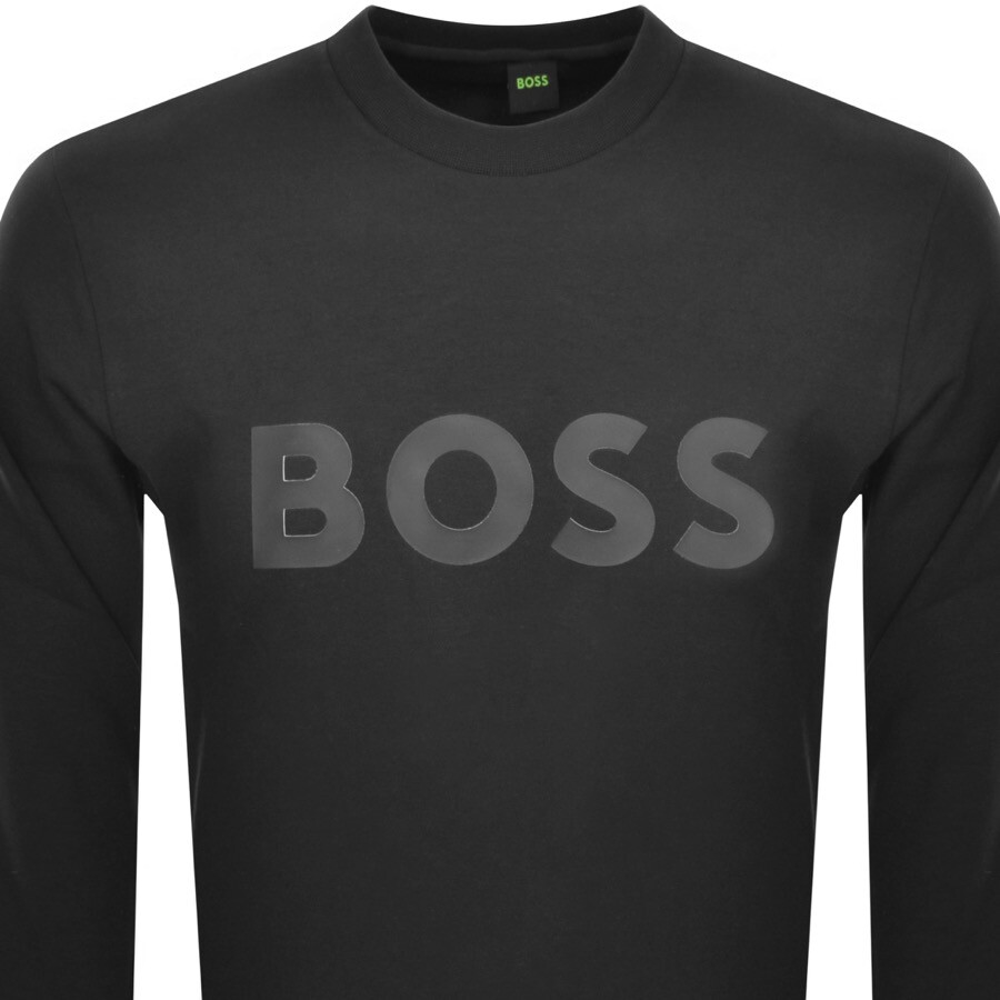 Shop Boss Athleisure Boss Salbo Sweatshirt Black