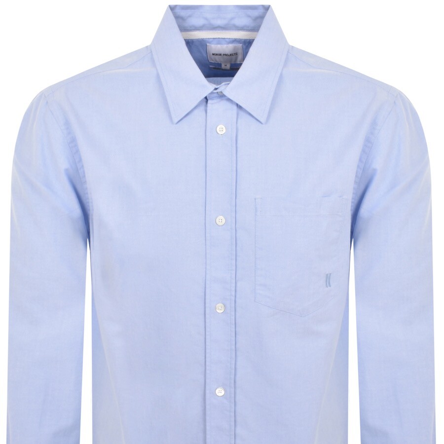 Shop Norse Projects Algot Relaxed Oxford Shirt Blue