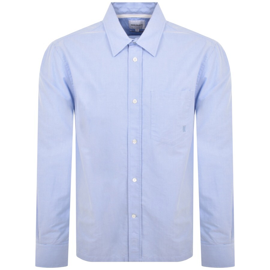 Shop Norse Projects Algot Relaxed Oxford Shirt Blue