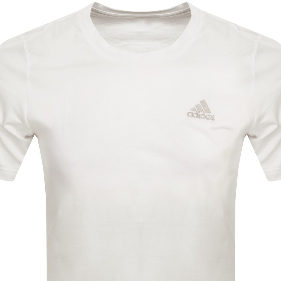 Shop Adidas Originals Adidas Sportswear Logo T Shirt Cream