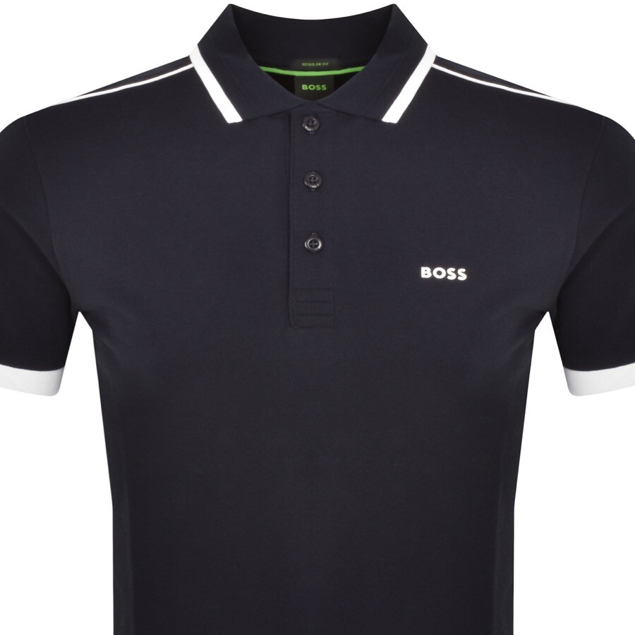 Shop Boss Athleisure Boss Paddy 1 Polo T Shirt Blue In Navy