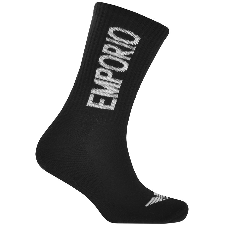 Shop Armani Collezioni Emporio Armani 3 Pack Socks Black