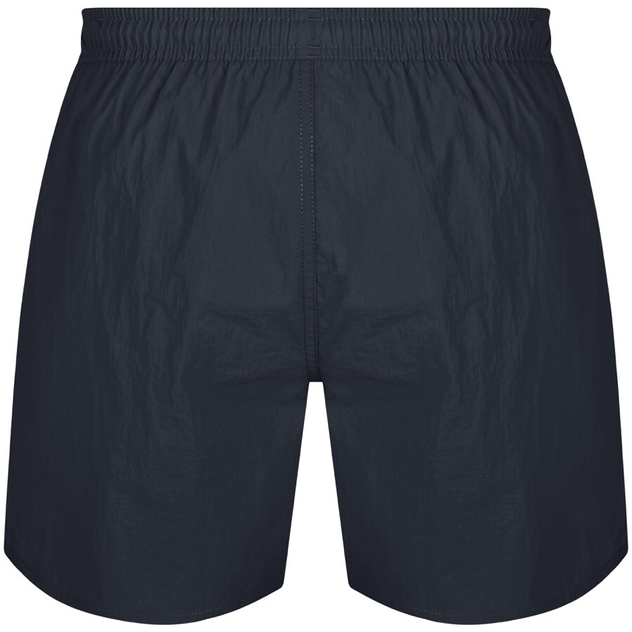 Shop Armani Collezioni Emporio Armani Logo Swim Shorts Navy