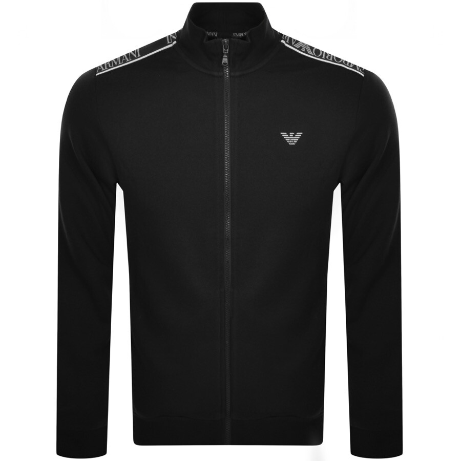 Shop Armani Collezioni Emporio Armani Full Zip Lounge Set Black