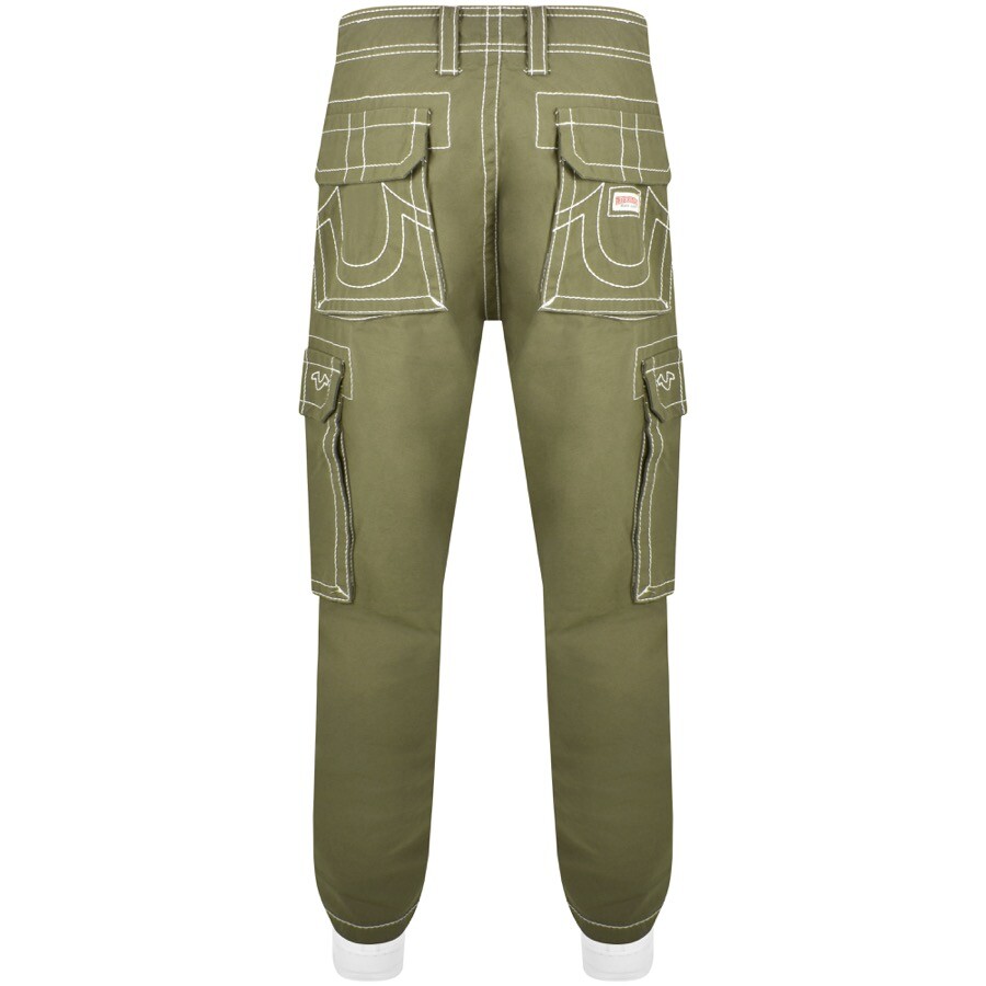 Shop True Religion Big T Cargo Trousers Green