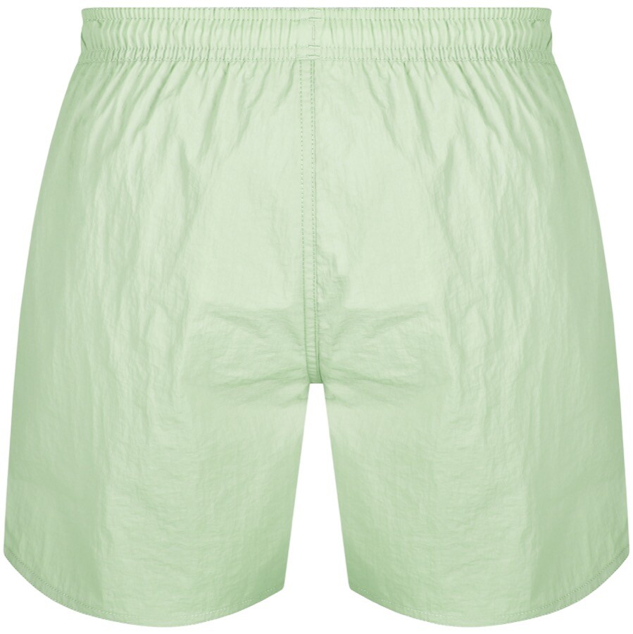 Shop Armani Collezioni Emporio Armani Logo Swim Shorts Green