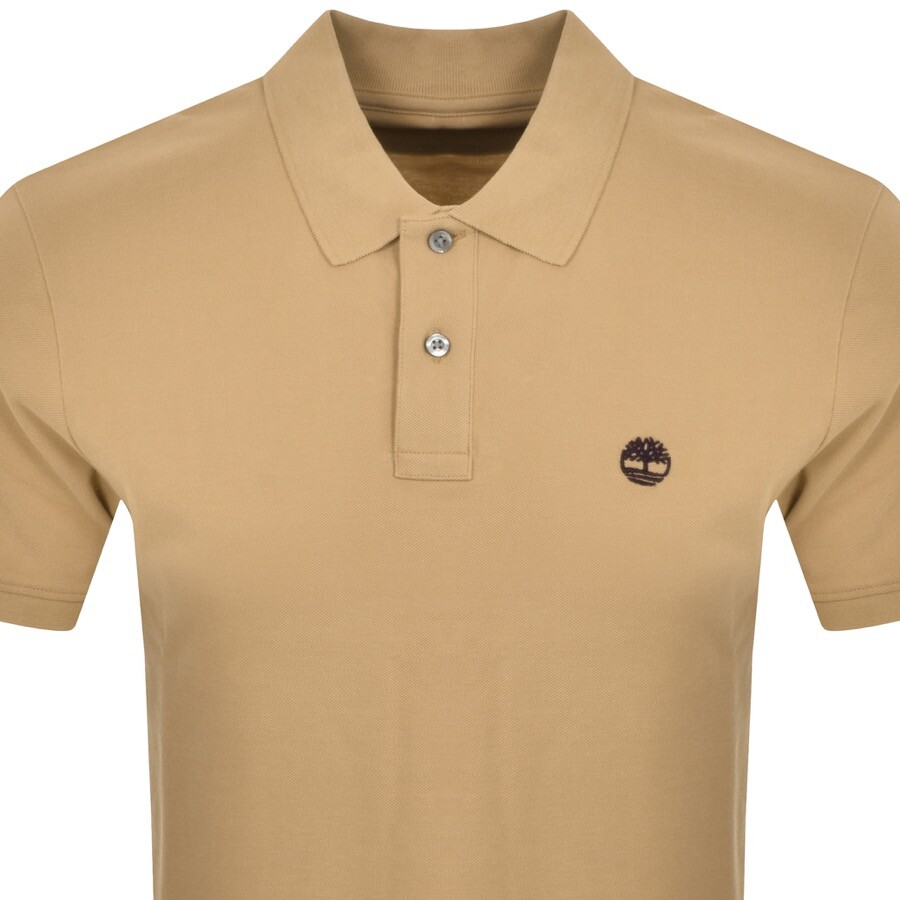 Shop Timberland Basic Short Sleeved Polo T Shirt Brown