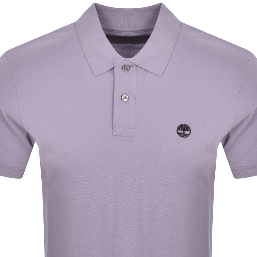 Shop Timberland Millers River Polo T Shirt Purple