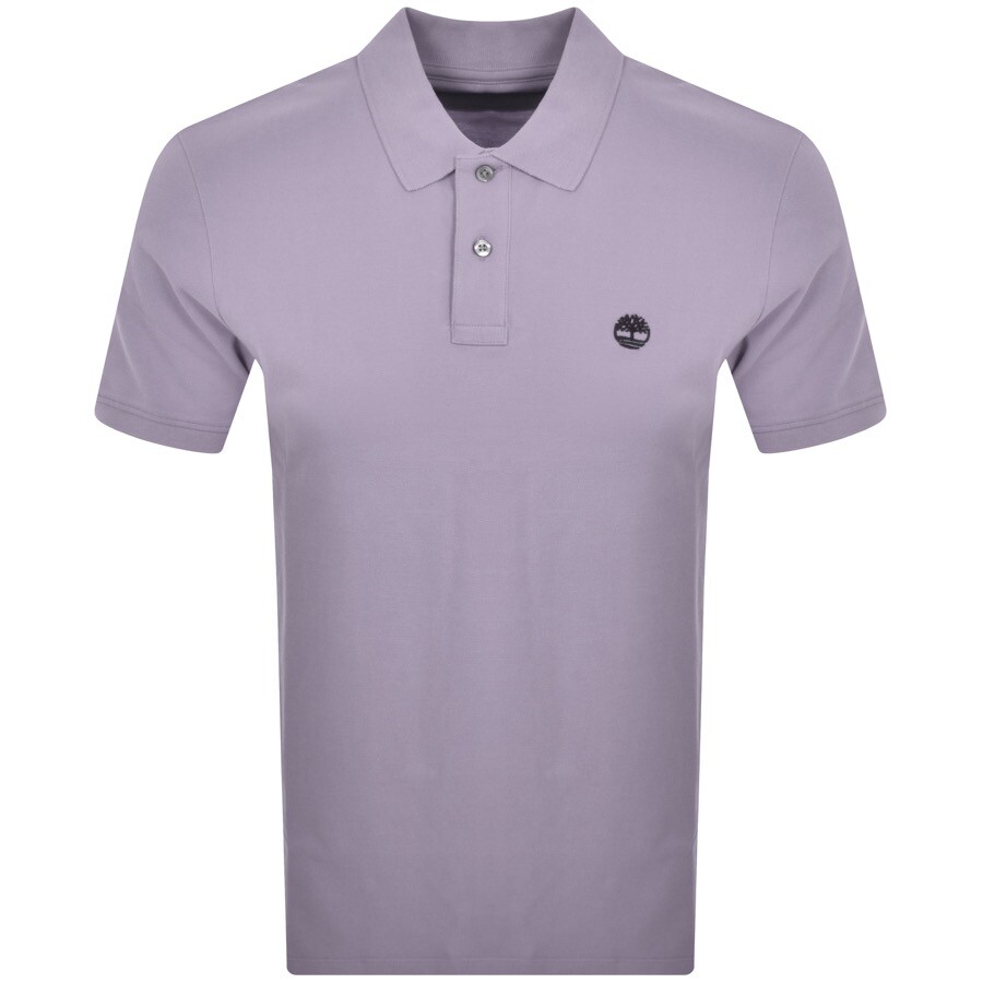 Shop Timberland Millers River Polo T Shirt Purple