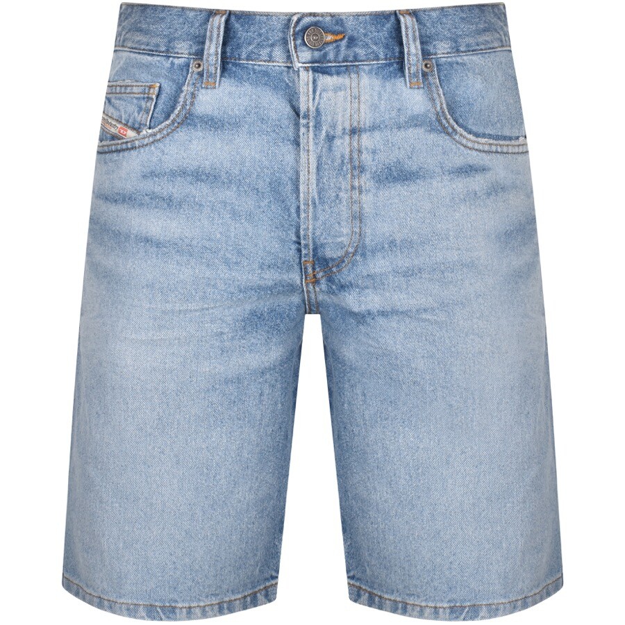 Shop Diesel Denim Regular Shorts Blue