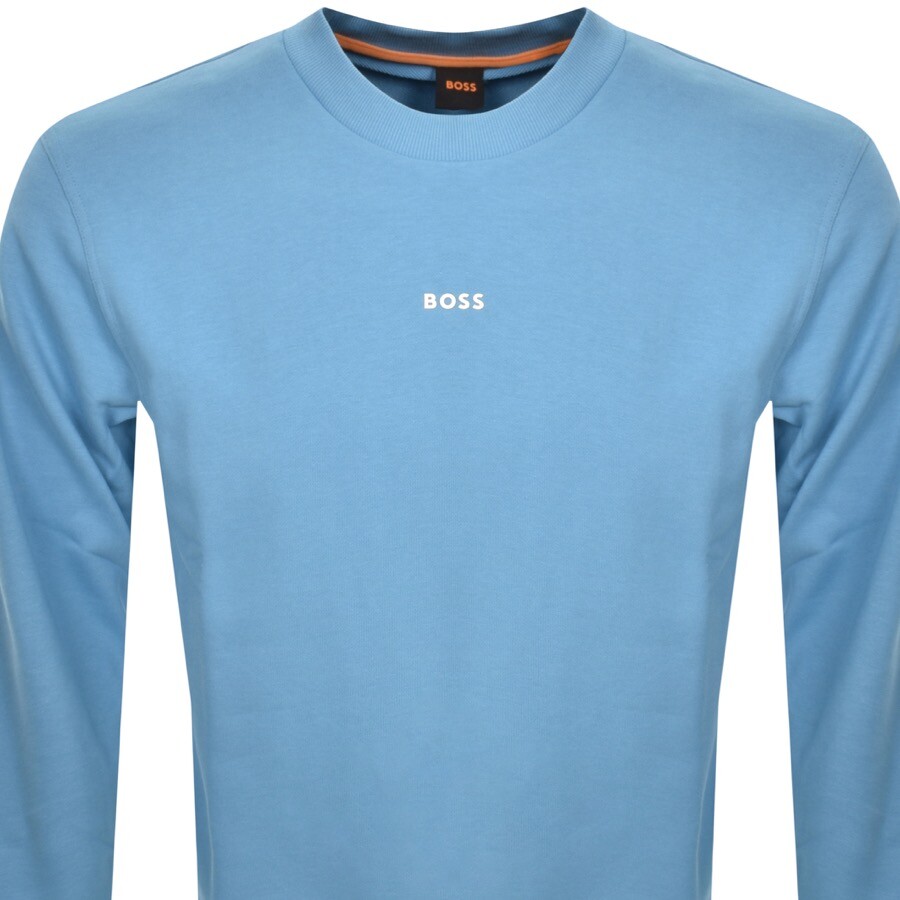 Shop Boss Casual Boss We Small Crew Neck Sweatshirt Blue