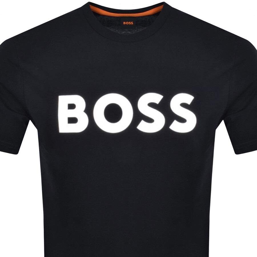 Shop Boss Casual Boss Thinking 1 Logo T Shirt Navy