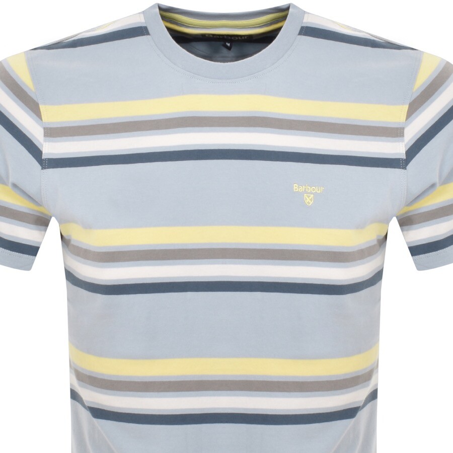 Shop Barbour Hamstead Stripe T Shirt Blue