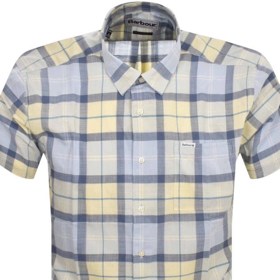 Shop Barbour Gordon Short Sleeved Shirt Blue