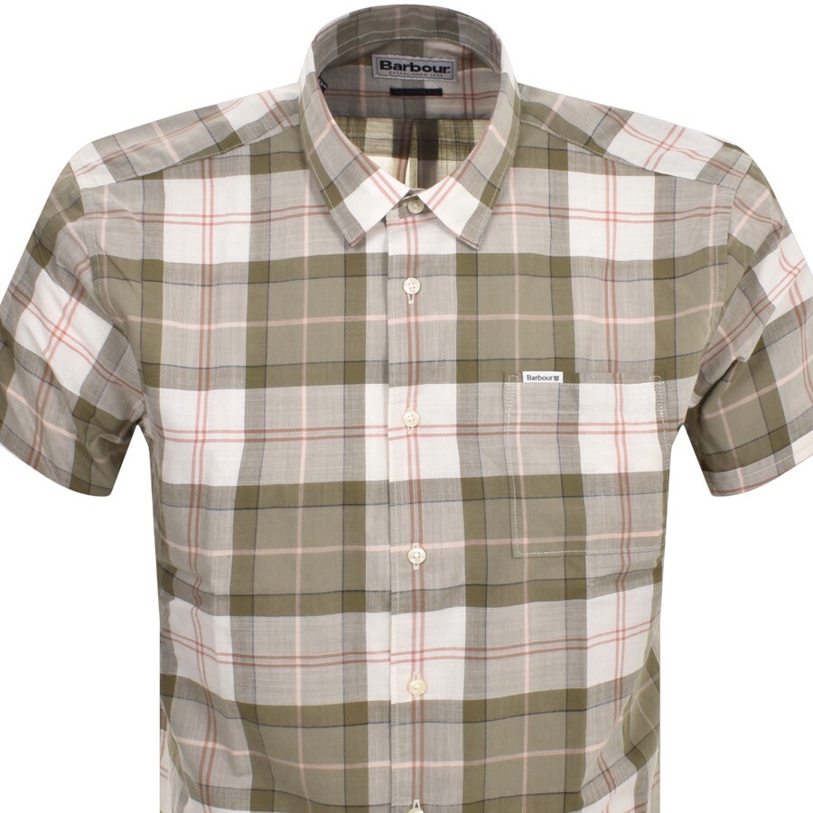 Shop Barbour Gordon Short Sleeved Shirt Green