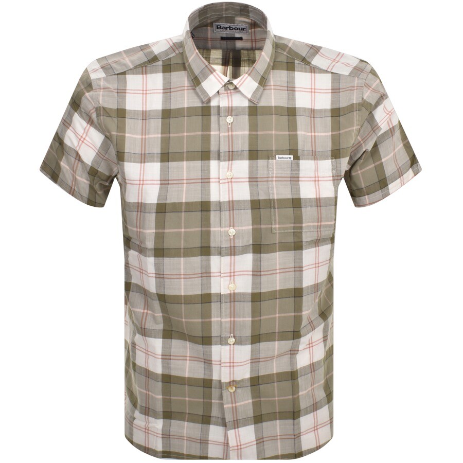 Shop Barbour Gordon Short Sleeved Shirt Green