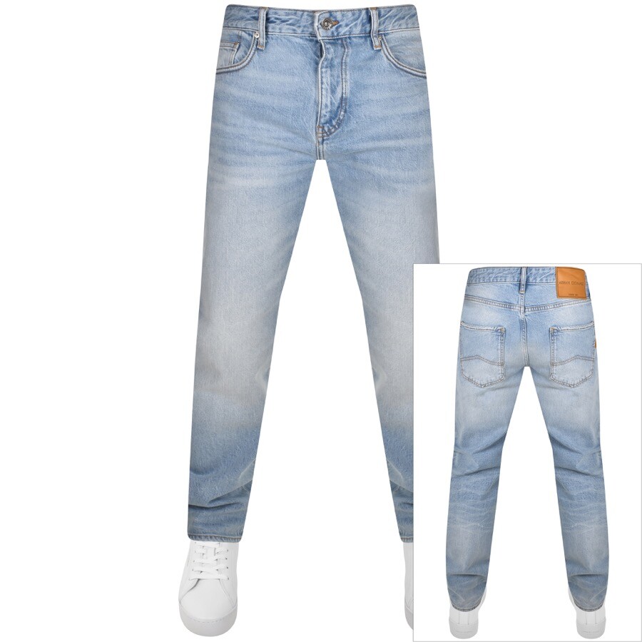 Shop Armani Exchange J13 Slim Fit Jeans Blue