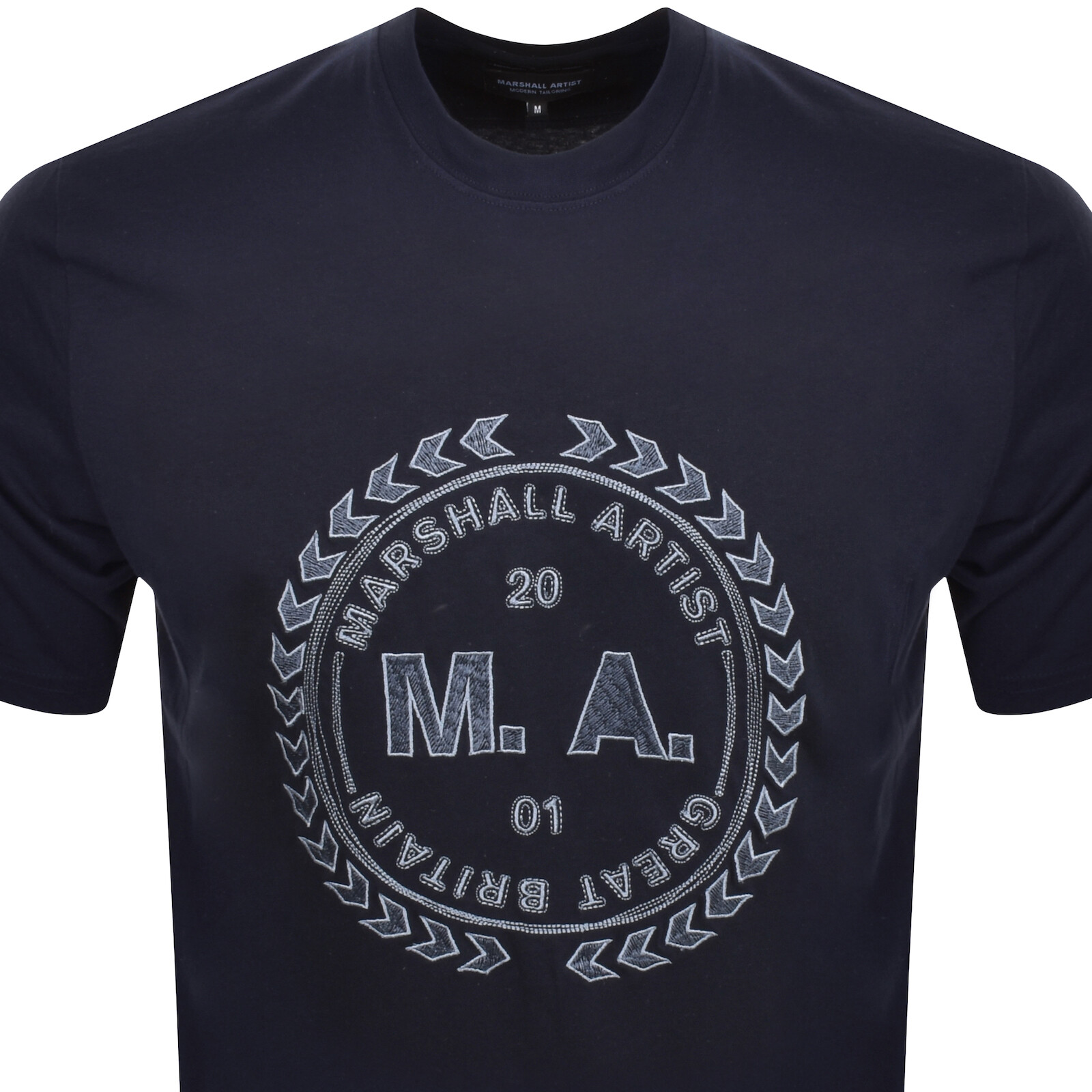 Shop Marshall Artist Spiro T Shirt Navy