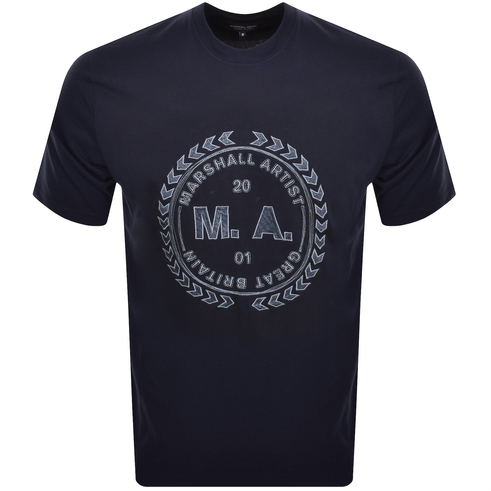 Shop Marshall Artist Spiro T Shirt Navy