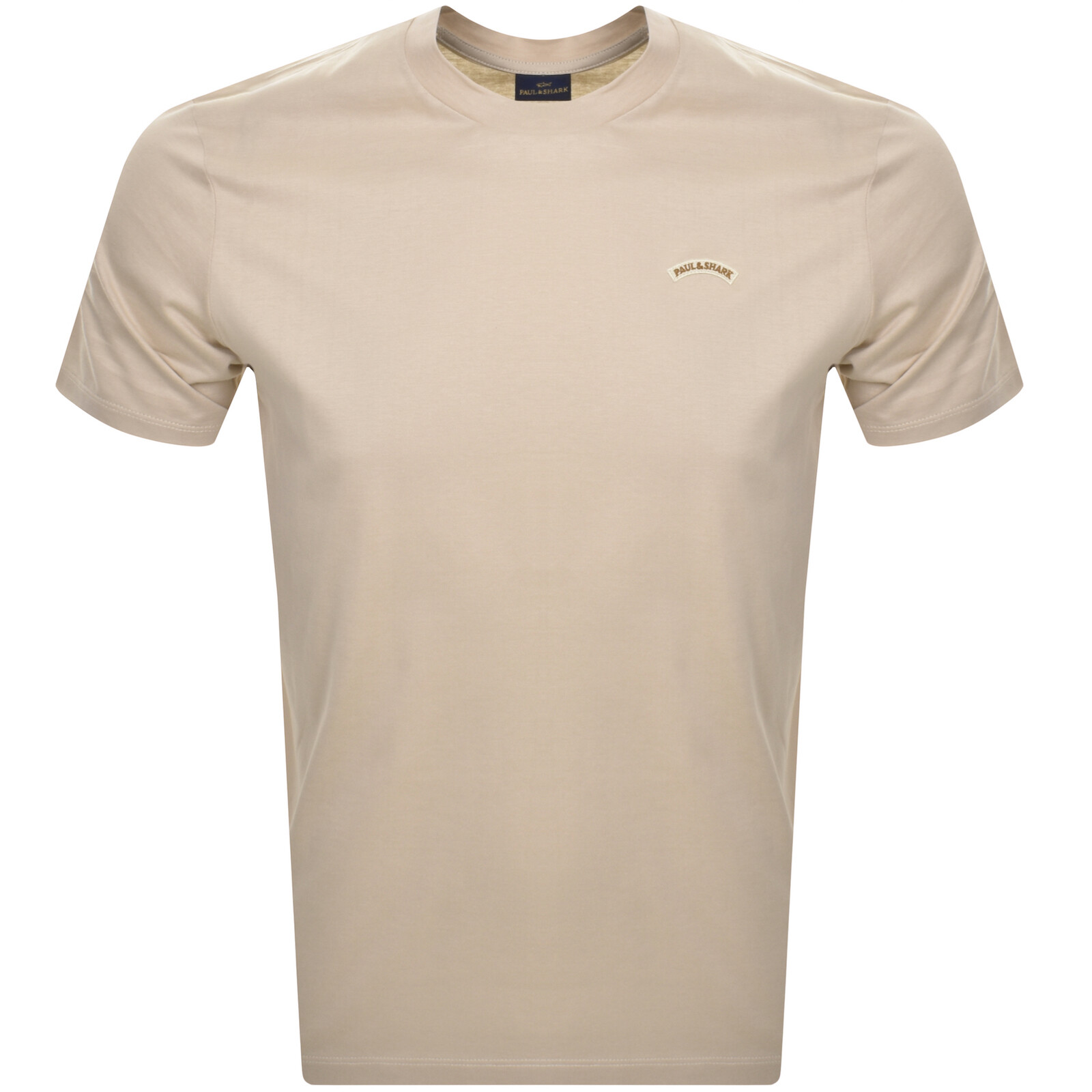 Shop Paul &amp; Shark Paul And Shark Short Sleeved Logo T Shirt Beige