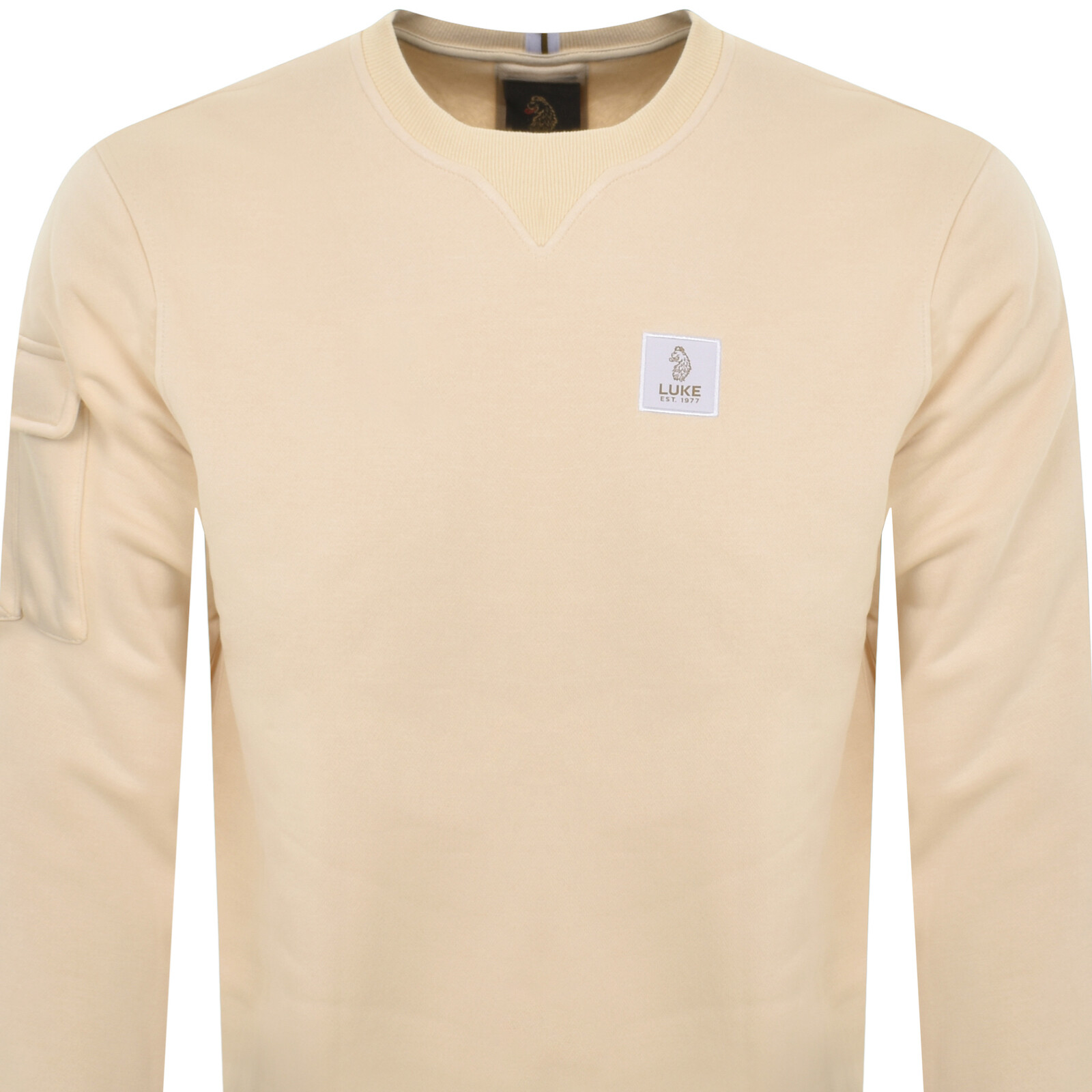 Shop Luke 1977 Burma Patch Sweatshirt Cream