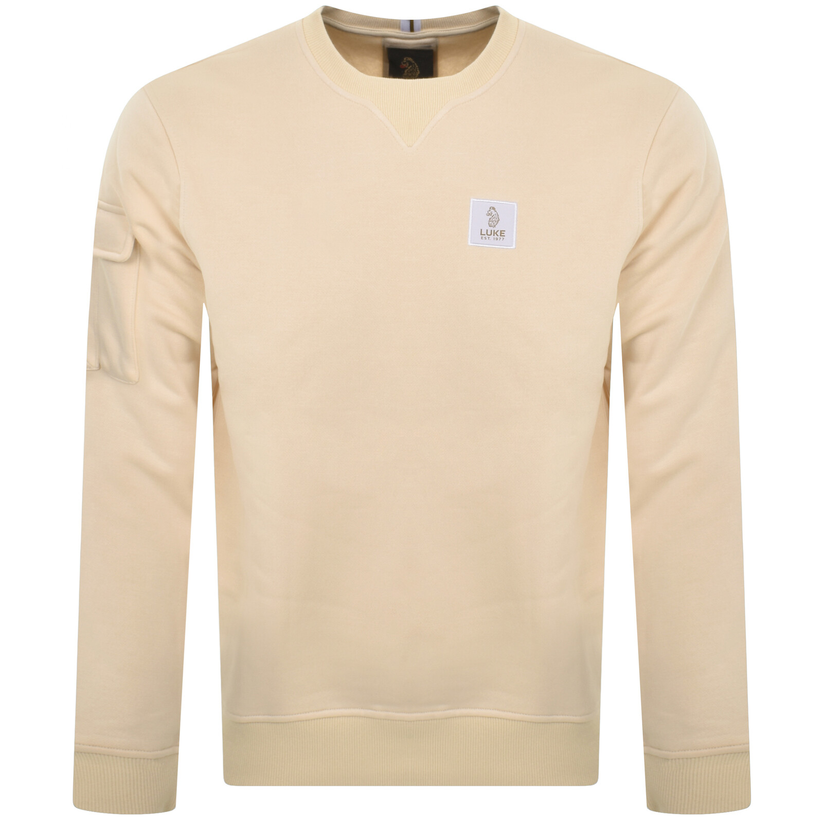 Shop Luke 1977 Burma Patch Sweatshirt Cream