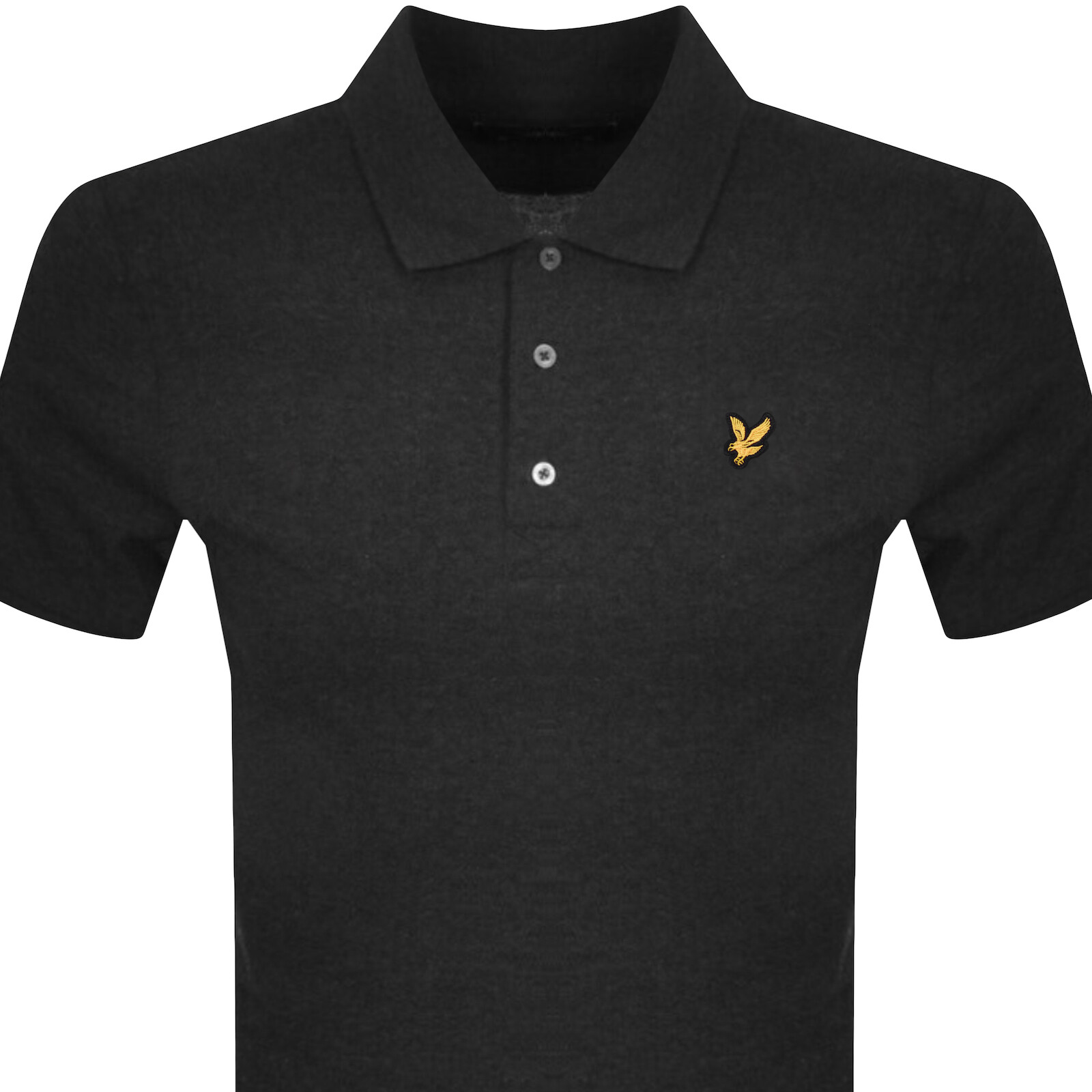 Shop Lyle & Scott Lyle And Scott Short Sleeved Polo T Shirt Grey