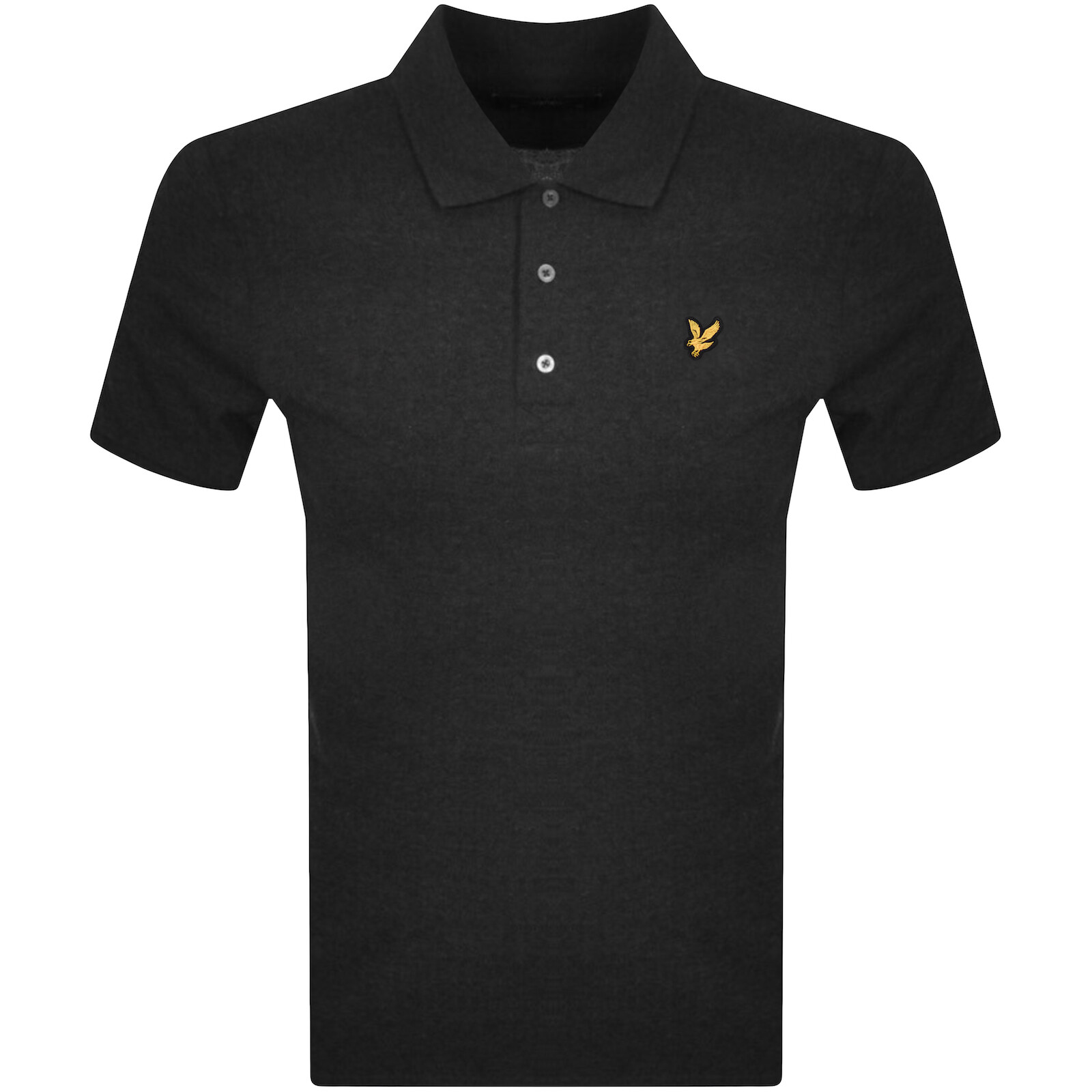 Shop Lyle & Scott Lyle And Scott Short Sleeved Polo T Shirt Grey