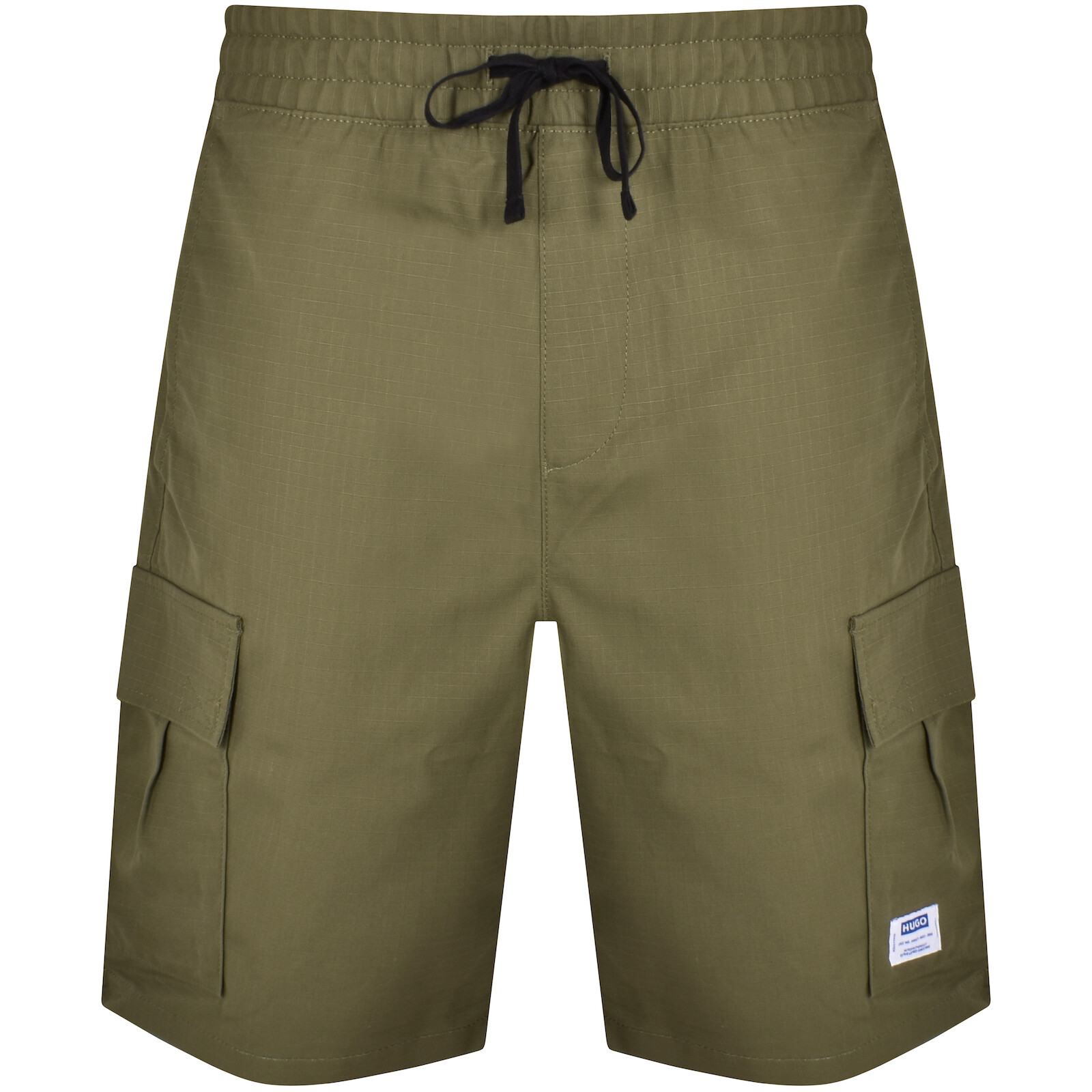 Shop Hugo Blue Giulio242 Shorts Khaki