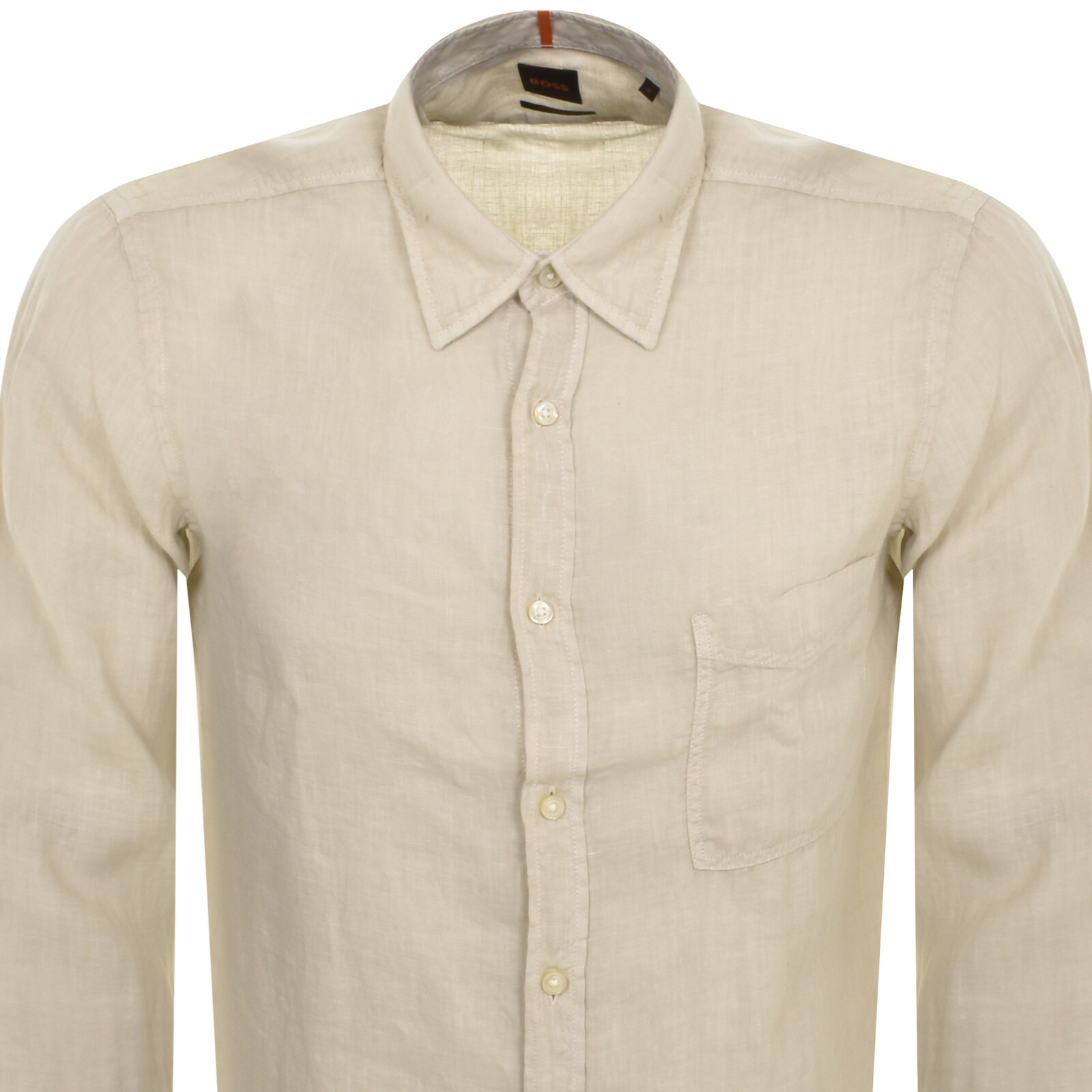 Shop Boss Casual Boss Relegant 6 Long Sleeved Shirt Beige