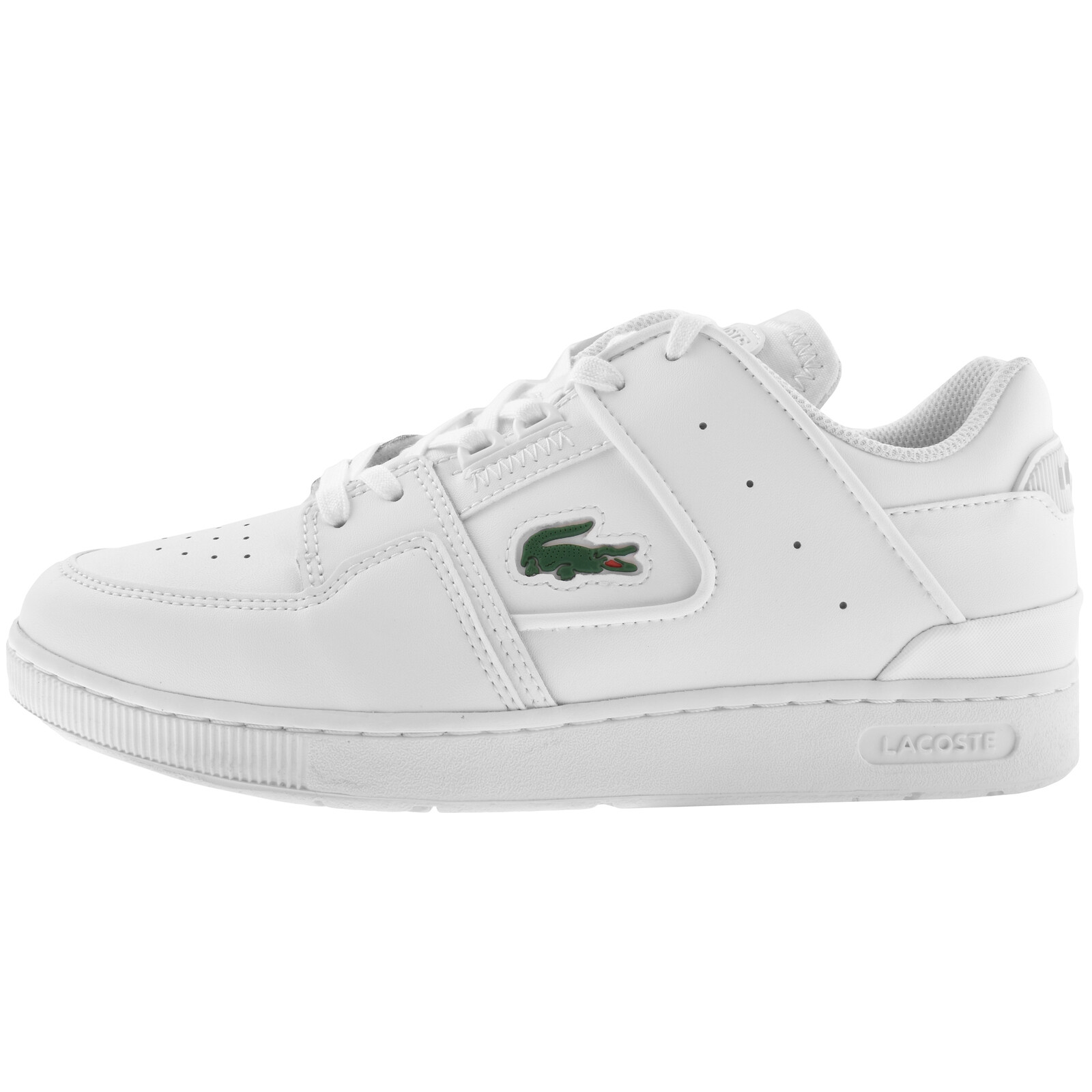 Shop Lacoste Court Cage Trainers White