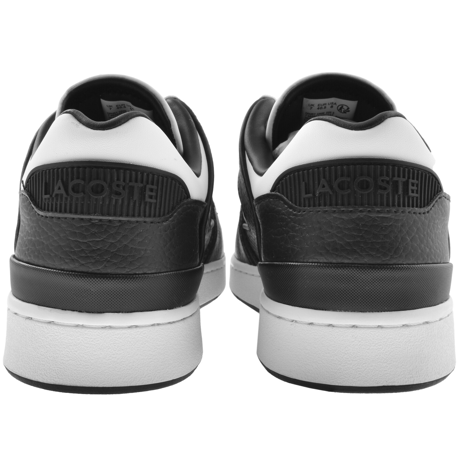 Shop Lacoste Court Cage Trainers Black