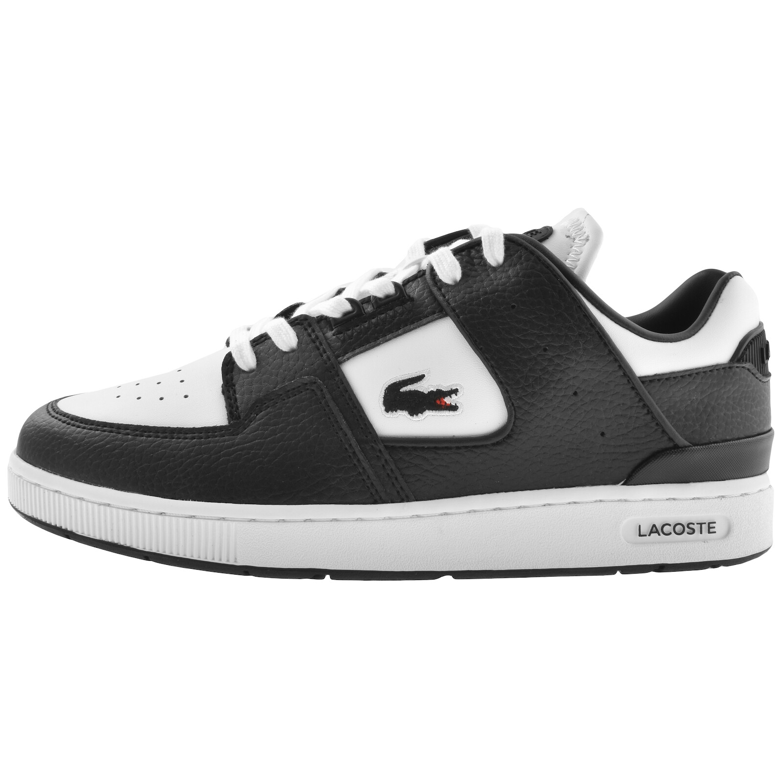 Shop Lacoste Court Cage Trainers Black